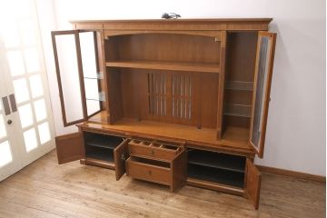 中古　美品　DREXEL HERITAGE(ドレクセルヘリテイジ)　FRANCESCA(フランチェスカ)シリーズ　優雅な佇まいの大型キャビネット(AVボード、収納棚、戸棚)(定価約345万円)(R-051086)