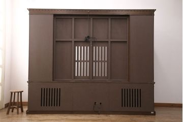 中古　美品　DREXEL HERITAGE(ドレクセルヘリテイジ)　FRANCESCA(フランチェスカ)シリーズ　優雅な佇まいの大型キャビネット(AVボード、収納棚、戸棚)(定価約345万円)(R-051086)