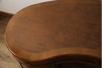 中古　DREXEL HERITAGE(ドレクセルヘリテイジ)　Cameo Classics(キャメオクラシックス)　高級感溢れるキドニーデスク(定価約170万円)(両袖デスク、机、在宅ワーク、在宅用ワークデスク)(R-051087)