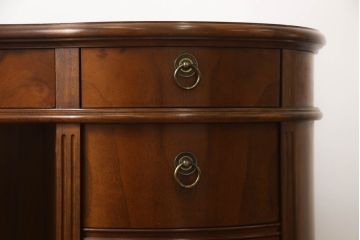中古　DREXEL HERITAGE(ドレクセルヘリテイジ)　Cameo Classics(キャメオクラシックス)　高級感溢れるキドニーデスク(定価約170万円)(両袖デスク、机、在宅ワーク、在宅用ワークデスク)(R-051087)