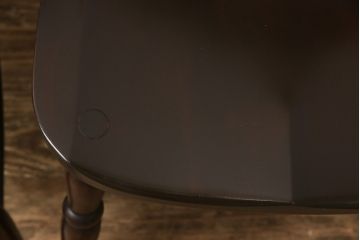 中古　松本民芸家具　16型スピンドルチェア　ゆったりと座れるダイニングチェア2脚セット(板座チェア、椅子)(R-051093)
