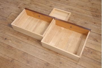 中古　伝統民芸家具　岩谷堂箪笥　菊幸作　和モダンな空間づくりにもおすすめの鏡台(姿見、ミラー、ドレッサー)(R-051096)