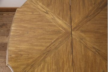 中古　美品　DREXEL HERITAGE(ドレクセルヘリテイジ)　Grand Villa(グランドヴィラ)　チェスナット材　ダイニングテーブル(パーティーテーブル)(定価約55万円)(R-051098)