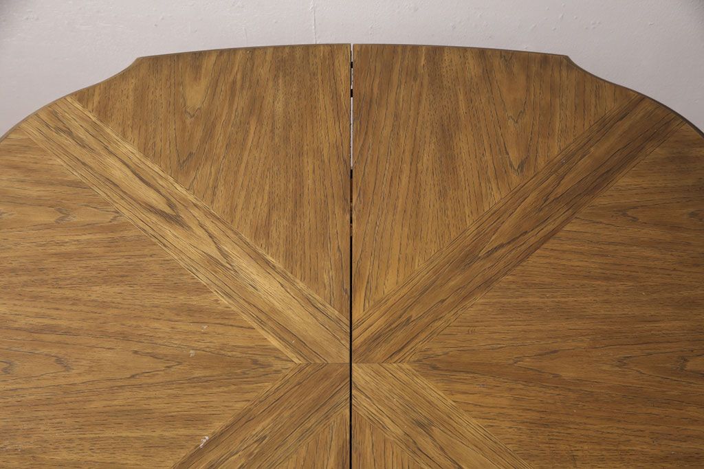 中古　美品　DREXEL HERITAGE(ドレクセルヘリテイジ)　Grand Villa(グランドヴィラ)　チェスナット材　ダイニングテーブル(パーティーテーブル)(定価約55万円)(R-051098)