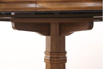 中古　美品　DREXEL HERITAGE(ドレクセルヘリテイジ)　Grand Villa(グランドヴィラ)　チェスナット材　ダイニングテーブル(パーティーテーブル)(定価約55万円)(R-051098)