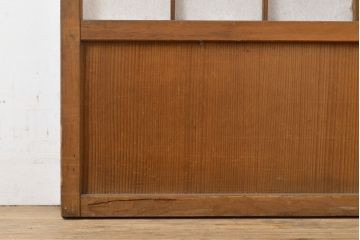 アンティーク建具　景色が楽しめる額入りの障子戸1枚(引き戸)(R-051101)