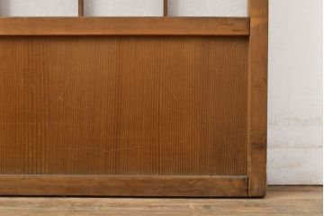 アンティーク建具　景色が楽しめる額入りの障子戸1枚(引き戸)(R-051101)