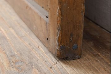 アンティーク建具　景色が楽しめる額入りの障子戸1枚(引き戸)(R-051101)