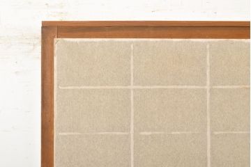 アンティーク建具　景色が楽しめる額入りの障子戸1枚(引き戸)(R-051101)