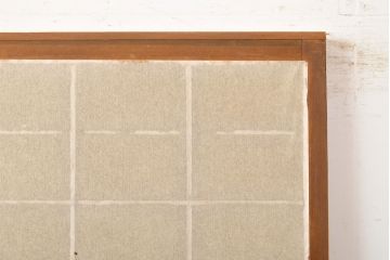 アンティーク建具　景色が楽しめる額入りの障子戸1枚(引き戸)(R-051101)