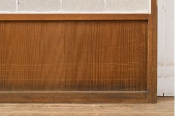 アンティーク建具　景色が楽しめる額入りの障子戸1枚(引き戸)(R-051101)