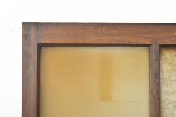 アンティーク建具　ノスタルジックな雰囲気を盛り上げるガラス戸4枚セット(引き戸)(R-051102)