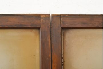 アンティーク建具　ノスタルジックな雰囲気を盛り上げるガラス戸4枚セット(引き戸)(R-051102)