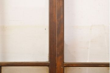 アンティーク建具　ノスタルジックな雰囲気を盛り上げるガラス戸4枚セット(引き戸)(R-051102)