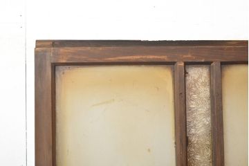 アンティーク建具　ノスタルジックな雰囲気を盛り上げるガラス戸4枚セット(引き戸)(R-051102)