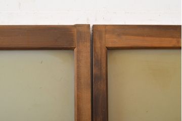 アンティーク建具　ノスタルジックなお部屋作りに活躍するガラス戸4枚セット(引き戸)(R-051103)