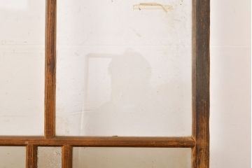 アンティーク建具　ノスタルジックなお部屋作りに活躍するガラス戸4枚セット(引き戸)(R-051103)