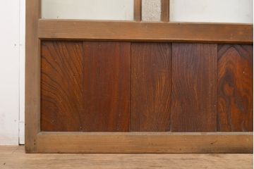 アンティーク建具　ノスタルジックなお部屋作りに活躍するガラス戸4枚セット(引き戸)(R-051103)