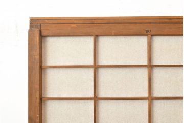 アンティーク建具　景色が楽しめる額入りの障子戸3枚セット(引き戸)(R-051112)