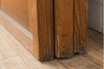 アンティーク建具　景色が楽しめる額入りの障子戸3枚セット(引き戸)(R-051112)