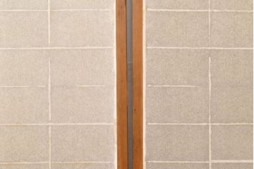 アンティーク建具　景色が楽しめる額入りの障子戸3枚セット(引き戸)(R-051112)