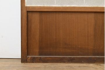 アンティーク建具　景色が楽しめる額入りの障子戸3枚セット(引き戸)(R-051112)