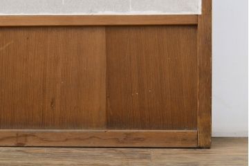アンティーク建具　景色が楽しめる額入りの障子戸3枚セット(引き戸)(R-051112)