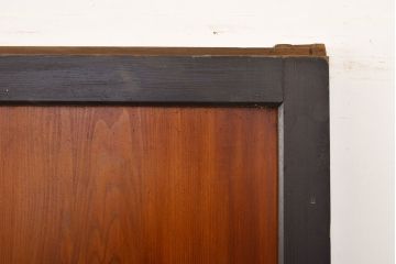 アンティーク建具　黒い框が和モダンな印象を高める板戸4枚セット(帯戸、引き戸)(R-051120)