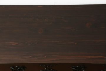 中古　美品　岩谷堂箪笥　桜木家具店作　天板リメイク　和の趣あふれるサイドボード(収納棚、ローチェスト、引き出し、ローボード、リビングボード、テレビ台)(R-051129)