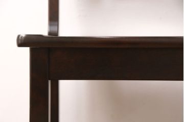 中古　北海道民芸家具　HM620　滑らかな木肌が上品なラダーバックチェア(椅子、ダイニングチェア、板座チェア)(R-051138)
