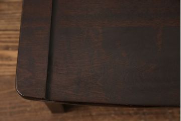 中古　北海道民芸家具　HM620　滑らかな木肌が上品なラダーバックチェア(椅子、ダイニングチェア、板座チェア)(R-051139)