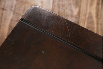 中古　北海道民芸家具　HM620　滑らかな木肌が上品なラダーバックチェア(椅子、ダイニングチェア、板座チェア)(R-051140)