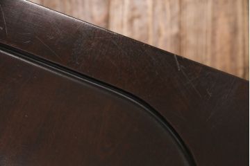 中古　北海道民芸家具　HM620　滑らかな木肌が上品なラダーバックチェア(椅子、ダイニングチェア、板座チェア)(R-051140)