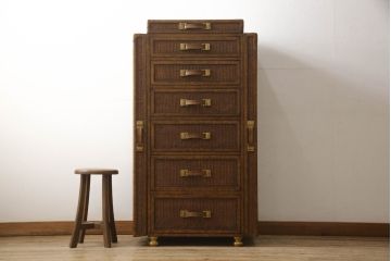 中古　MAITLAND SMITH(メートランドスミス)　希少!アクセサリーの収納に便利なジュエリーチェスト(定価約80万円)(ランジェリーチェスト、引き出し)(R-051144)