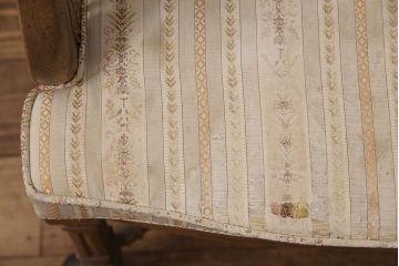 中古　DREXEL HERITAGE(ドレクセルヘリテイジ)　Grand Villa(グランドヴィラ)　くつろぎの時間を演出するキャスター付きパーティーチェア2脚セット(ダイニングチェア、アームチェア)(定価2脚で約40万円)(R-051146)