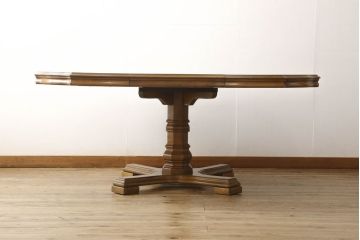 中古　DREXEL HERITAGE(ドレクセルヘリテイジ)　Grand Villa(グランドヴィラ)　ダイニングテーブル(エクステンションテーブル、2人掛け、4人掛け)(定価約60万円)(R-051147)