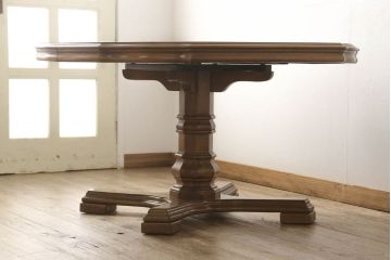 中古　DREXEL HERITAGE(ドレクセルヘリテイジ)　Grand Villa(グランドヴィラ)　ダイニングテーブル(エクステンションテーブル、2人掛け、4人掛け)(定価約60万円)(R-051147)