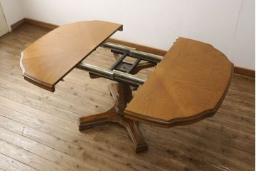 中古　DREXEL HERITAGE(ドレクセルヘリテイジ)　Grand Villa(グランドヴィラ)　ダイニングテーブル(エクステンションテーブル、2人掛け、4人掛け)(定価約60万円)(R-051147)