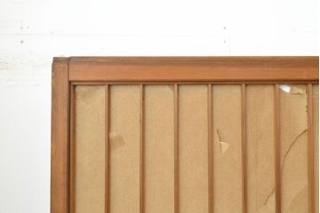 アンティーク建具　景色が楽しめる額入りの障子戸4枚セット(引き戸)(R-051163)