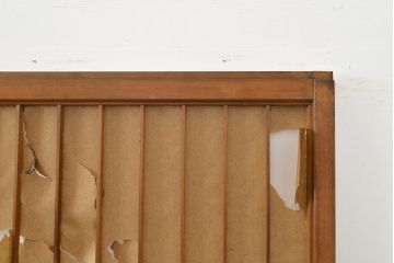 アンティーク建具　景色が楽しめる額入りの障子戸4枚セット(引き戸)(R-051163)