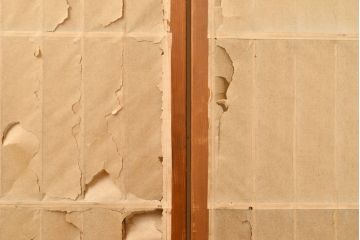 アンティーク建具　景色が楽しめる額入りの障子戸4枚セット(引き戸)(R-051163)