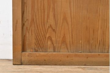 アンティーク建具　昭和中期　すりガラスのデザインがレトロな雰囲気を高めるガラス戸2枚セット(引き戸)(R-051164)