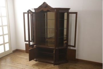中古　美品　センチュリー社(CENTURY)　サァラ麻布取り扱い 豪華な佇まいのキャビネット(収納棚、飾り棚、食器棚)(定価約240万円)(R-051166)