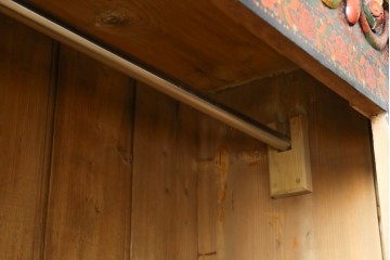 ハンガリーアンティーク　希少!　細やかなハンドペイントが素晴らしいワードローブ　(R-051170)