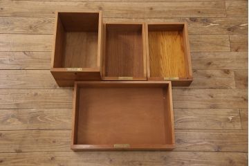 北欧ヴィンテージ　ビンテージ家具　チーク材　スタイリッシュなニーホールデスク(両袖机、在宅ワーク、在宅用ワークデスク)(R-051174)
