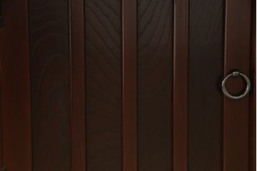 中古　筑後民芸　美しい木目が上質な和の雰囲気を演出する囲炉裏テーブル(ダイニングテーブル、火鉢)(定価約28万円)(R-051176)