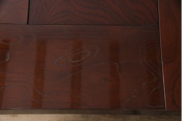 中古　筑後民芸　美しい木目が上質な和の雰囲気を演出する囲炉裏テーブル(ダイニングテーブル、火鉢)(定価約28万円)(R-051177)