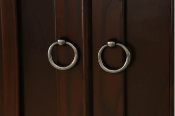 中古　筑後民芸　美しい木目が上質な和の雰囲気を演出する囲炉裏テーブル(ダイニングテーブル、火鉢)(定価約28万円)(R-051178)
