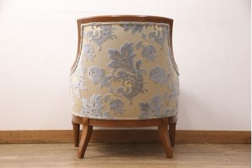 中古　DREXEL HERITAGE(ドレクセルヘリテイジ)　Upholstery(アップホルスタリー)　ローバックチェア(アームチェア、1人掛けソファ)(定価約45万円)(R-051179)