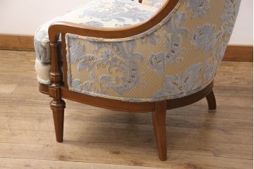 中古　DREXEL HERITAGE(ドレクセルヘリテイジ)　Upholstery(アップホルスタリー)　ローバックチェア(アームチェア、1人掛けソファ)(定価約45万円)(R-051179)
